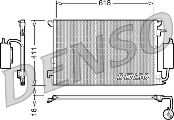 Denso DCN20035 - Кондензатор, климатизация vvparts.bg