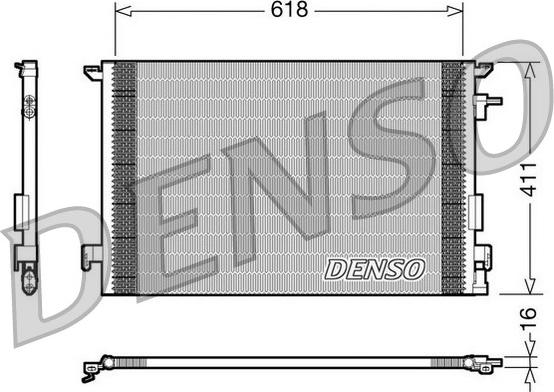 Denso DCN20031 - Кондензатор, климатизация vvparts.bg