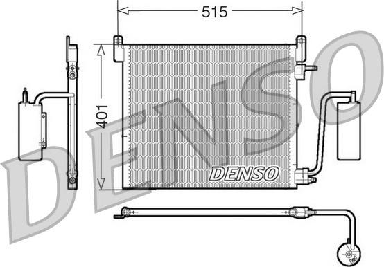 Denso DCN20033 - Кондензатор, климатизация vvparts.bg