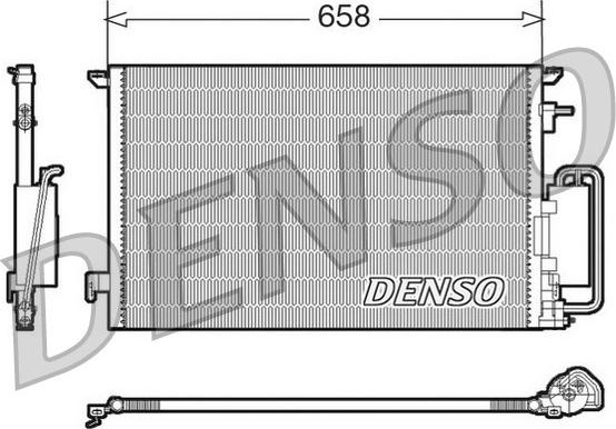 Denso DCN20032 - Кондензатор, климатизация vvparts.bg