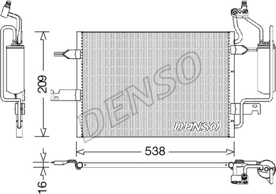 Denso DCN20026 - Кондензатор, климатизация vvparts.bg