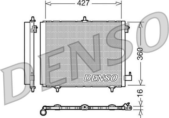 Denso DCN21009 - Кондензатор, климатизация vvparts.bg