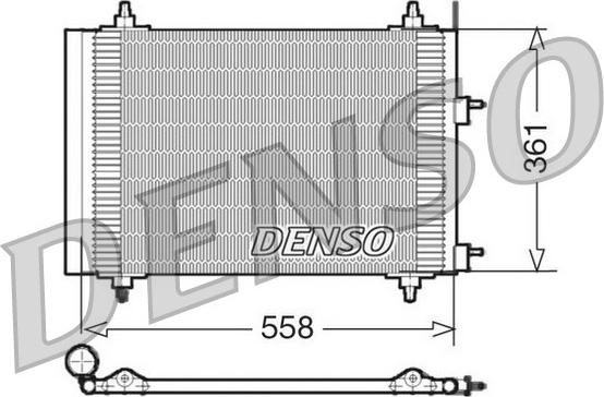 Denso DCN21015 - Кондензатор, климатизация vvparts.bg