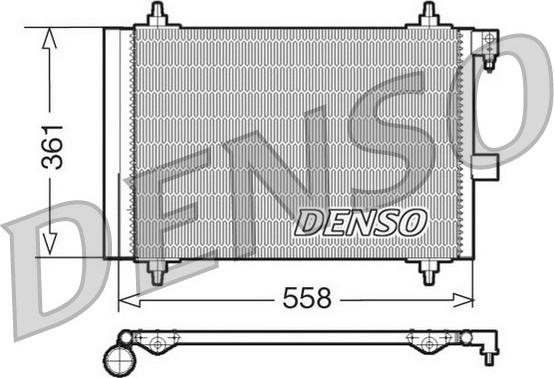 Denso DCN21025 - Кондензатор, климатизация vvparts.bg