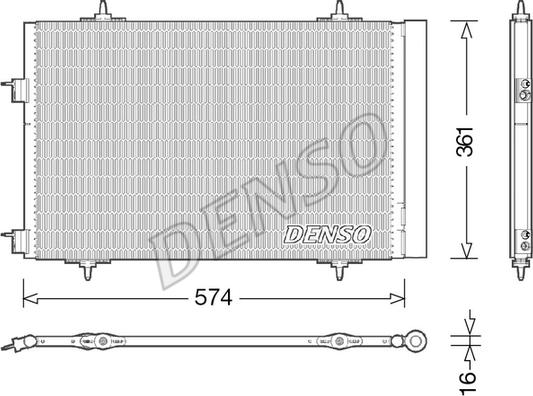 Denso DCN21020 - Кондензатор, климатизация vvparts.bg