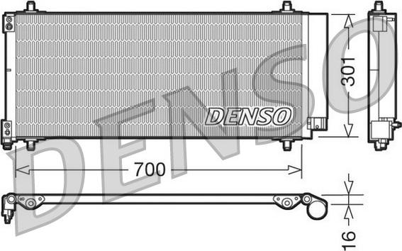 Denso DCN21027 - Кондензатор, климатизация vvparts.bg