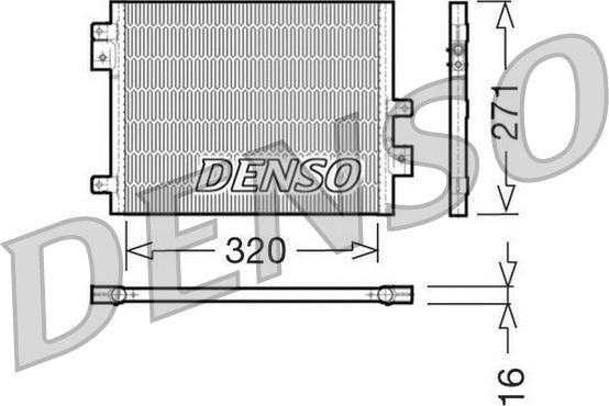 Denso DCN28002 - Кондензатор, климатизация vvparts.bg