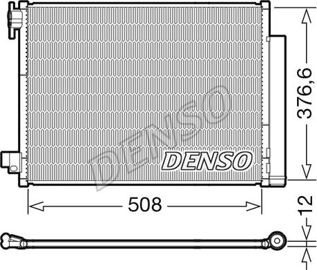 Denso DCN23052 - Кондензатор, климатизация vvparts.bg