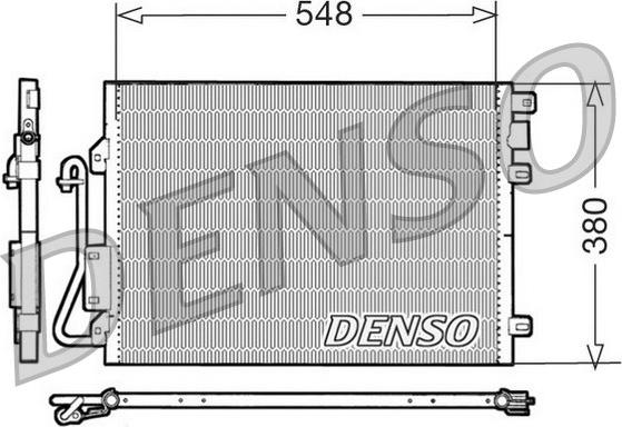 Denso DCN23008 - Кондензатор, климатизация vvparts.bg