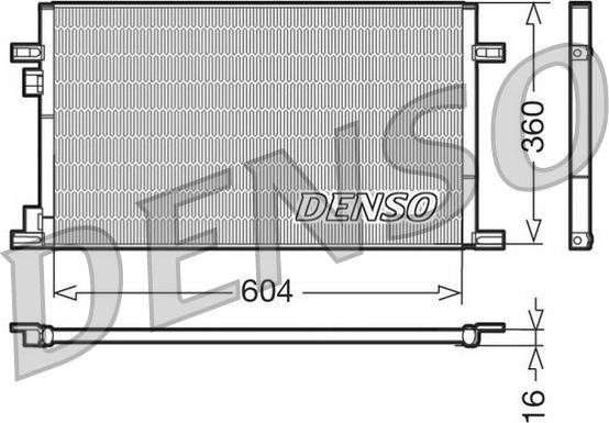 Denso DCN23019 - Кондензатор, климатизация vvparts.bg