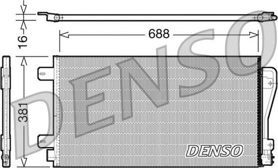 Denso DCN23014 - Кондензатор, климатизация vvparts.bg