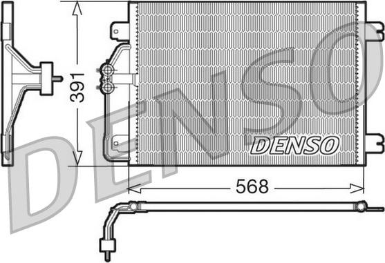 Denso DCN23010 - Кондензатор, климатизация vvparts.bg