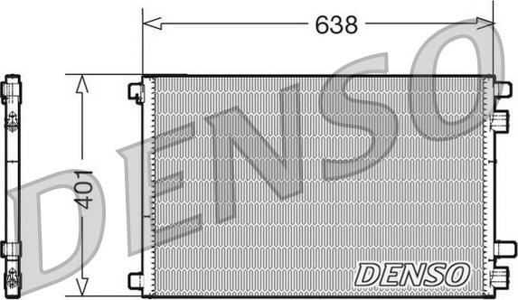 Denso DCN23012 - Кондензатор, климатизация vvparts.bg