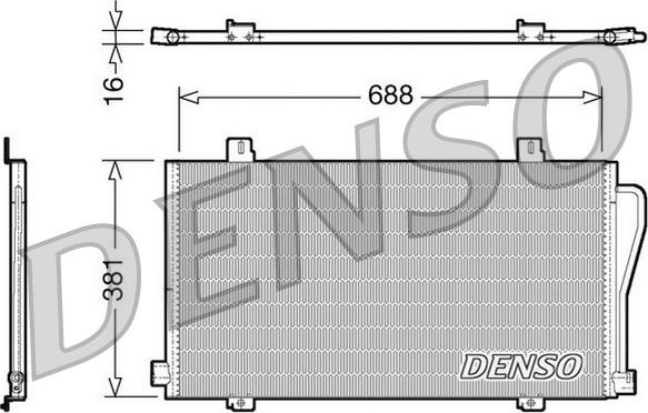 Denso DCN23017 - Кондензатор, климатизация vvparts.bg