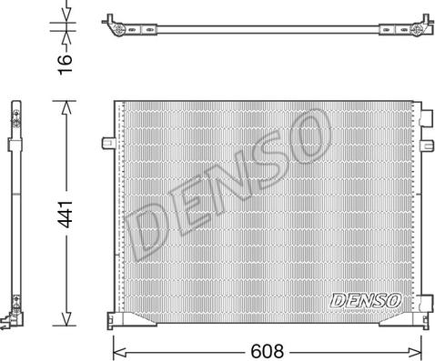 Denso DCN23035 - Кондензатор, климатизация vvparts.bg