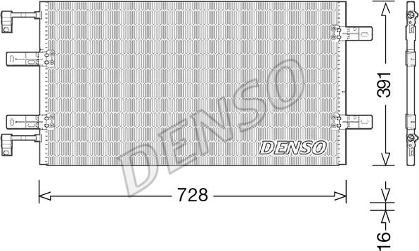 Denso DCN23036 - Кондензатор, климатизация vvparts.bg