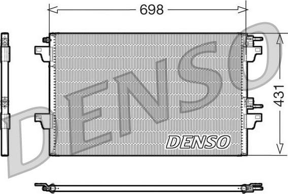 Denso DCN23021 - Кондензатор, климатизация vvparts.bg