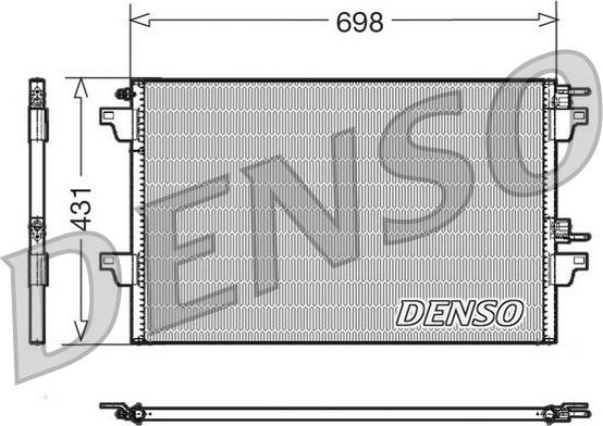 Denso DCN23022 - Кондензатор, климатизация vvparts.bg