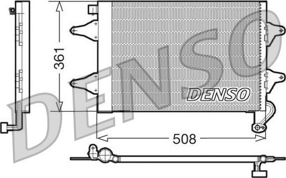 Denso DCN27004 - Кондензатор, климатизация vvparts.bg