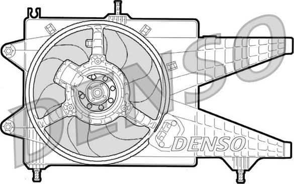 Denso DER09041 - Вентилатор, охлаждане на двигателя vvparts.bg