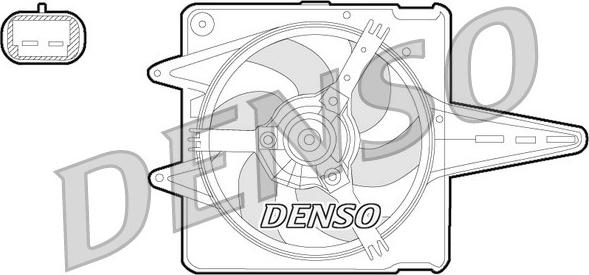 Denso DER09056 - Вентилатор, охлаждане на двигателя vvparts.bg