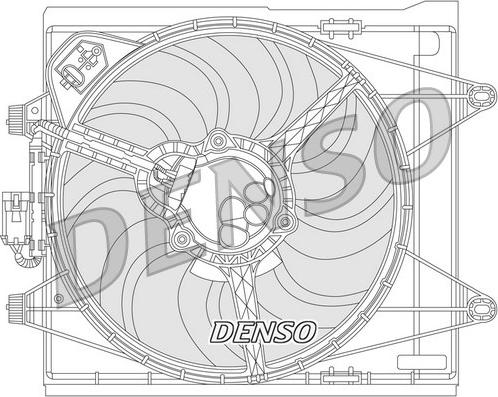 Denso DER09051 - Вентилатор, охлаждане на двигателя vvparts.bg