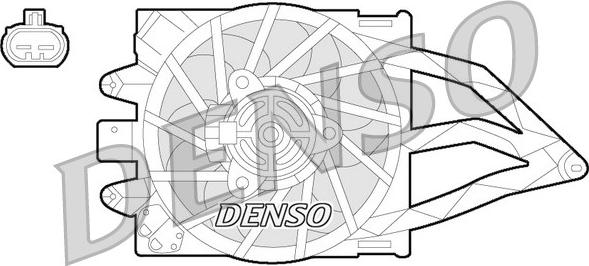 Denso DER09057 - Вентилатор, охлаждане на двигателя vvparts.bg