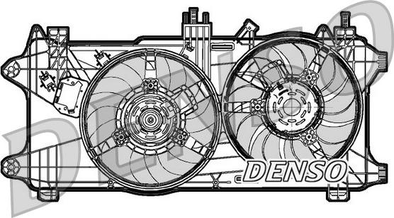 Denso DER09027 - Вентилатор, охлаждане на двигателя vvparts.bg