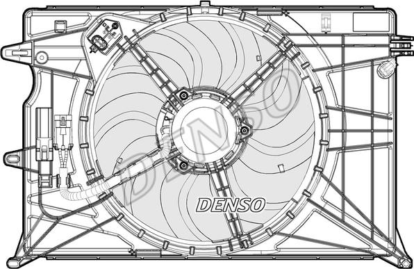 Denso DER09073 - Вентилатор, охлаждане на двигателя vvparts.bg