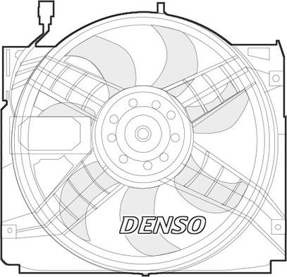 Denso DER05004 - Вентилатор, охлаждане на двигателя vvparts.bg