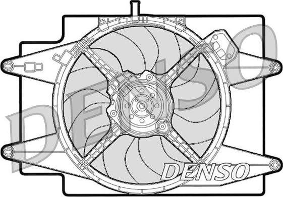 Denso DER01001 - Вентилатор, охлаждане на двигателя vvparts.bg