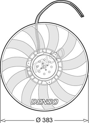 Denso DER02007 - Вентилатор, охлаждане на двигателя vvparts.bg