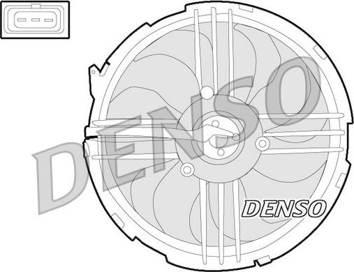 Denso DER32009 - Вентилатор, охлаждане на двигателя vvparts.bg