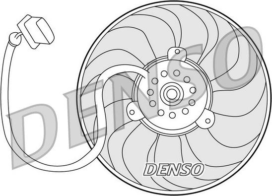 Denso DER32004 - Вентилатор, охлаждане на двигателя vvparts.bg