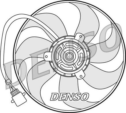 Denso DER32006 - Вентилатор, охлаждане на двигателя vvparts.bg