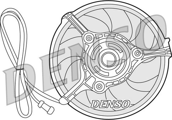 Denso DER32008 - Вентилатор, охлаждане на двигателя vvparts.bg