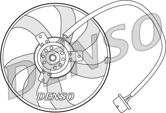 Denso DER32003 - Вентилатор, охлаждане на двигателя vvparts.bg