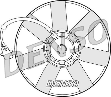 Denso DER32002 - Вентилатор, охлаждане на двигателя vvparts.bg