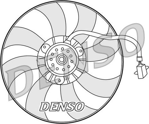 Denso DER32007 - Вентилатор, охлаждане на двигателя vvparts.bg