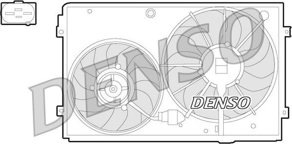 Denso DER32011 - Вентилатор, охлаждане на двигателя vvparts.bg