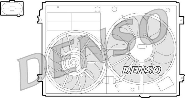 Denso DER32012 - Вентилатор, охлаждане на двигателя vvparts.bg