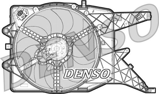 Denso DER20010 - Вентилатор, охлаждане на двигателя vvparts.bg