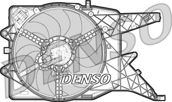 Denso DER20011 - Вентилатор, охлаждане на двигателя vvparts.bg