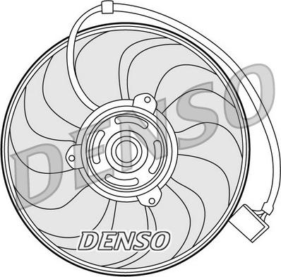 Denso DER27001 - Вентилатор, охлаждане на двигателя vvparts.bg