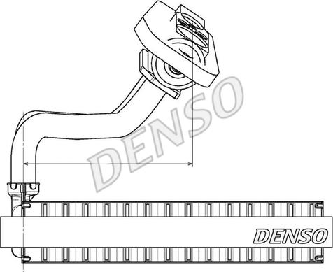 Denso DEV09020 - Изпарител, климатична система vvparts.bg