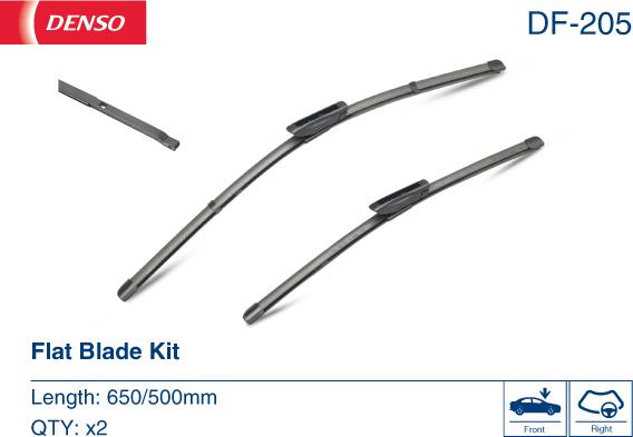 Denso DF-205 - Перо на чистачка vvparts.bg