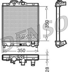 Denso DRM40004 - Радиатор, охлаждане на двигателя vvparts.bg