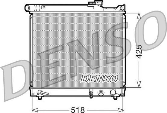 Denso DRM47012 - Радиатор, охлаждане на двигателя vvparts.bg