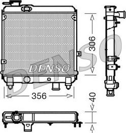 Denso DRM09081 - Радиатор, охлаждане на двигателя vvparts.bg