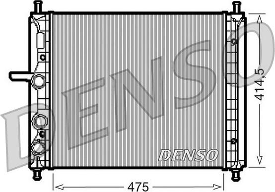 Denso DRM09034 - Радиатор, охлаждане на двигателя vvparts.bg